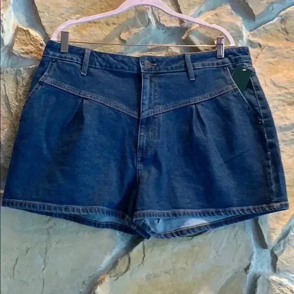 Wild Fable Denim front pleated Shorts - Picture 1 of 7